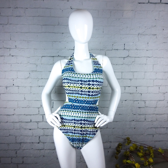 aerie Other - Aerie One Piece Swimsuit w/ Side Cut Outs Blue XL